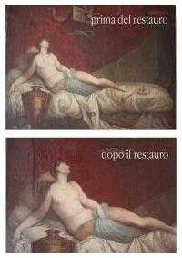 dipinto su tela XVI sec - prima e dopo il restauro